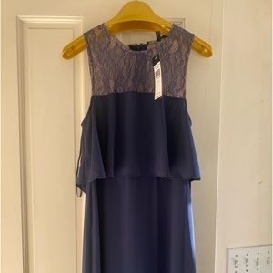 BCBG Maxazria Blue Long Formal Gown, Size 2